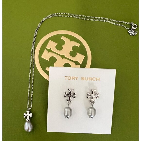 Tory Burch Jewelry - Tory Burch Pendant Kira Necklace & Earring Set